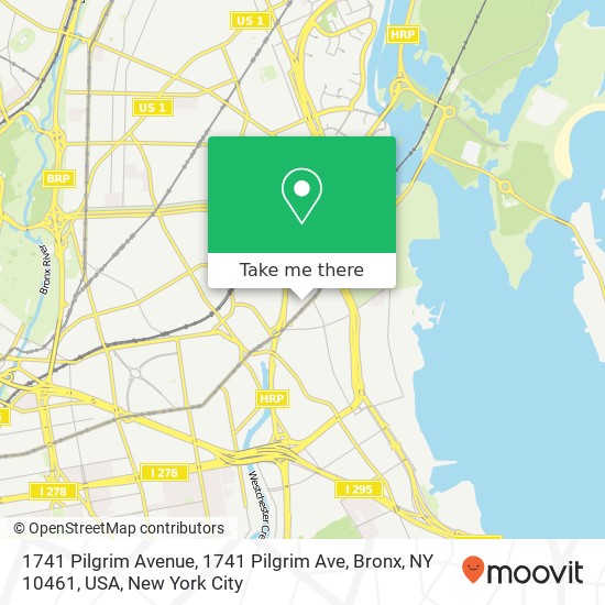 Mapa de 1741 Pilgrim Avenue, 1741 Pilgrim Ave, Bronx, NY 10461, USA