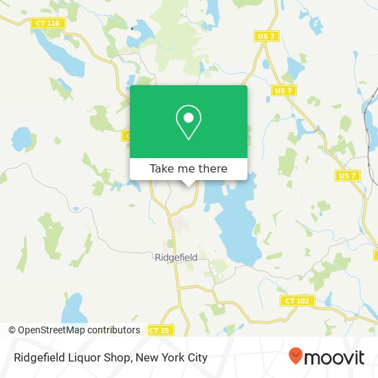 Mapa de Ridgefield Liquor Shop