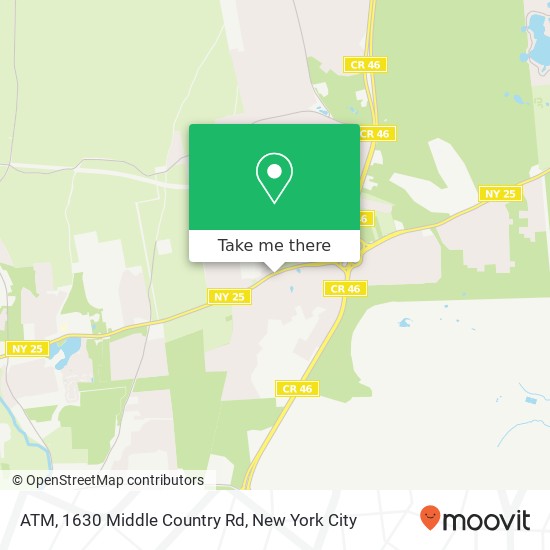 ATM, 1630 Middle Country Rd map