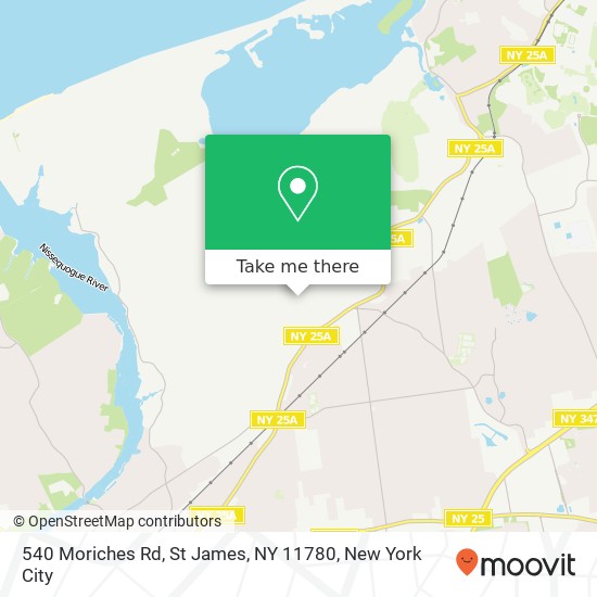 Mapa de 540 Moriches Rd, St James, NY 11780