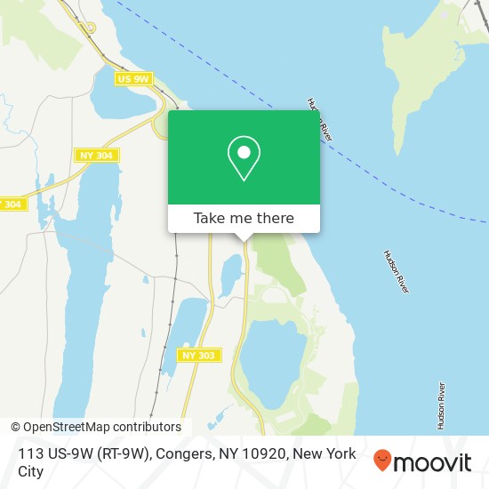 Mapa de 113 US-9W (RT-9W), Congers, NY 10920