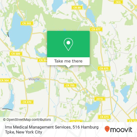 Mapa de Imx Medical Management Services, 516 Hamburg Tpke