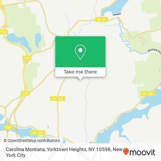 Mapa de Carolina Montana, Yorktown Heights, NY 10598