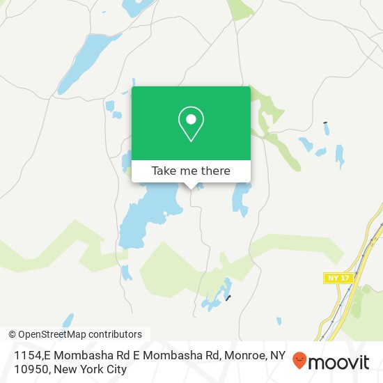 Mapa de 1154,E Mombasha Rd E Mombasha Rd, Monroe, NY 10950