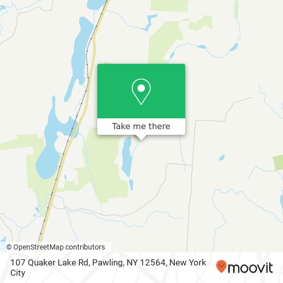 Mapa de 107 Quaker Lake Rd, Pawling, NY 12564
