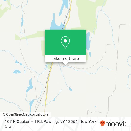 Mapa de 107 N Quaker Hill Rd, Pawling, NY 12564