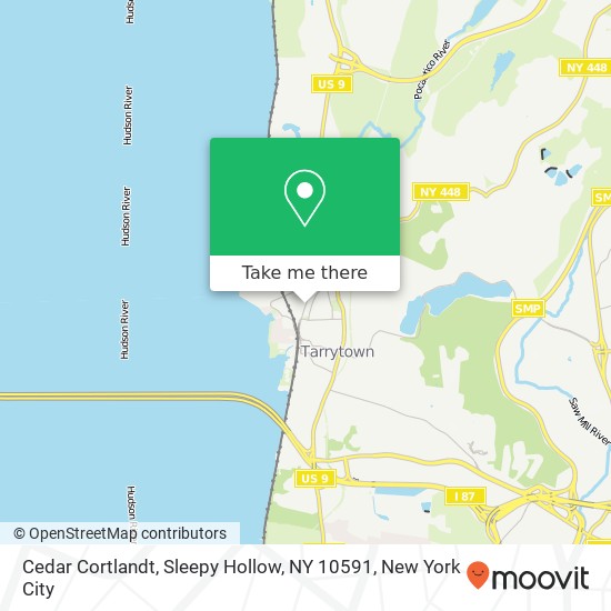 Mapa de Cedar Cortlandt, Sleepy Hollow, NY 10591