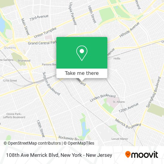 108th Ave Merrick Blvd map