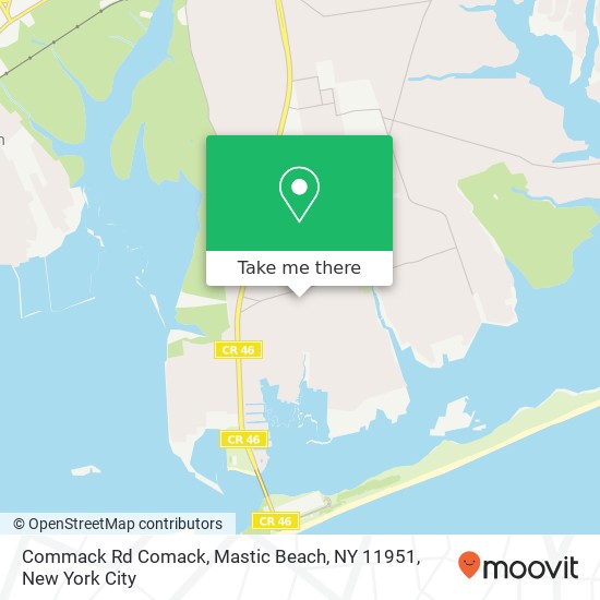 Commack Rd Comack, Mastic Beach, NY 11951 map