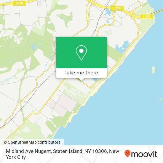 Mapa de Midland Ave Nugent, Staten Island, NY 10306