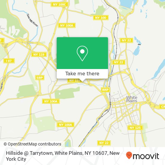 Mapa de Hillside @ Tarrytown, White Plains, NY 10607