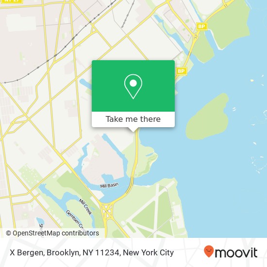 Mapa de X Bergen, Brooklyn, NY 11234