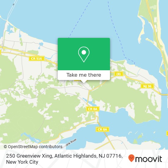 250 Greenview Xing, Atlantic Highlands, NJ 07716 map