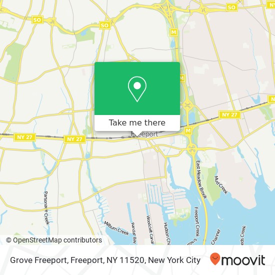 Mapa de Grove Freeport, Freeport, NY 11520