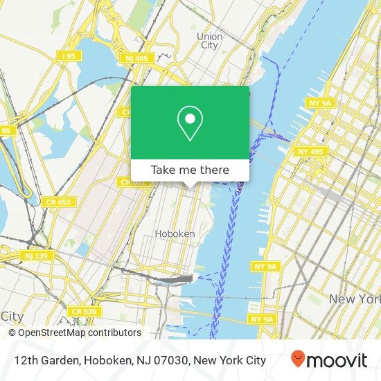 12th Garden, Hoboken, NJ 07030 map