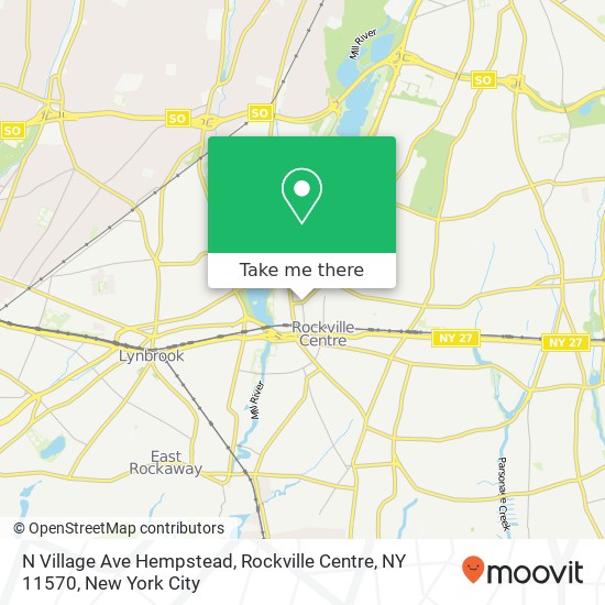 N Village Ave Hempstead, Rockville Centre, NY 11570 map
