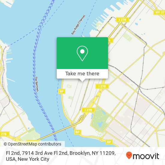 Mapa de Fl 2nd, 7914 3rd Ave Fl 2nd, Brooklyn, NY 11209, USA
