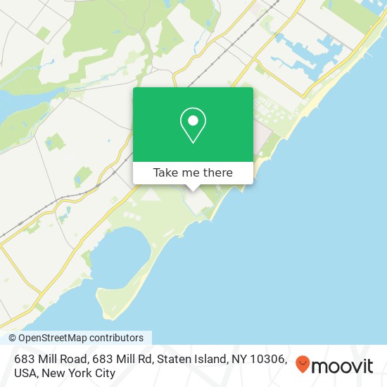 683 Mill Road, 683 Mill Rd, Staten Island, NY 10306, USA map