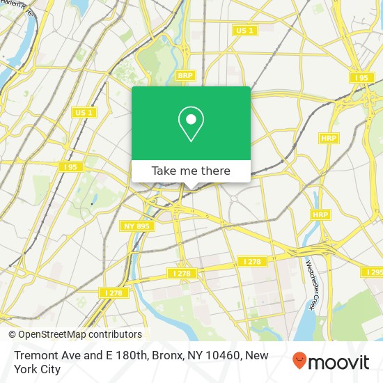 Tremont Ave and E 180th, Bronx, NY 10460 map