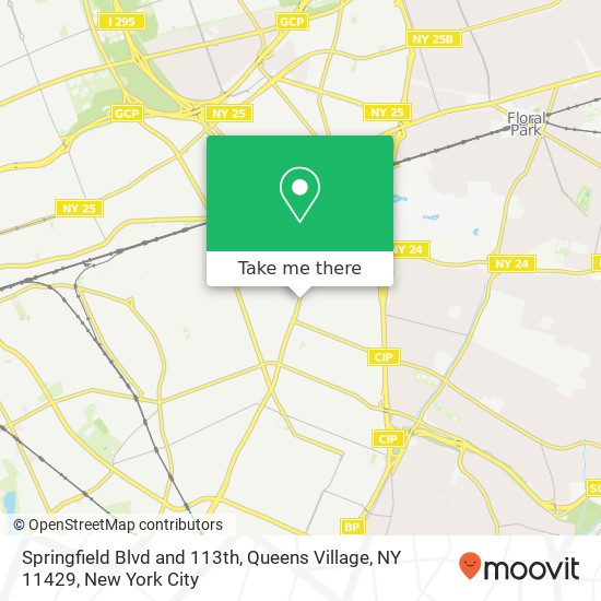 Mapa de Springfield Blvd and 113th, Queens Village, NY 11429