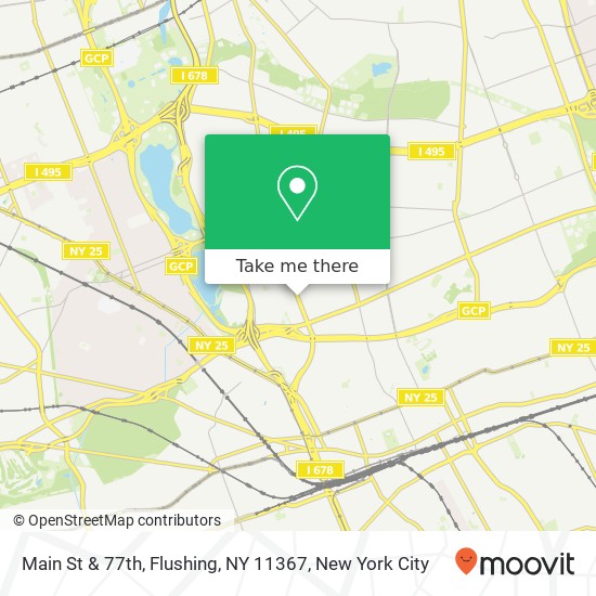 Main St & 77th, Flushing, NY 11367 map