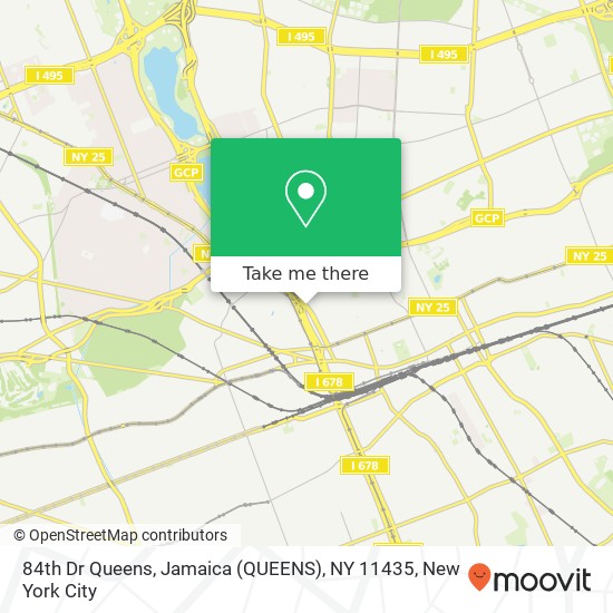 Mapa de 84th Dr Queens, Jamaica (QUEENS), NY 11435