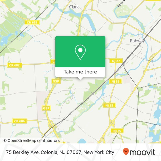 75 Berkley Ave, Colonia, NJ 07067 map