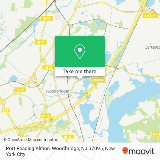 Port Reading Almon, Woodbridge, NJ 07095 map