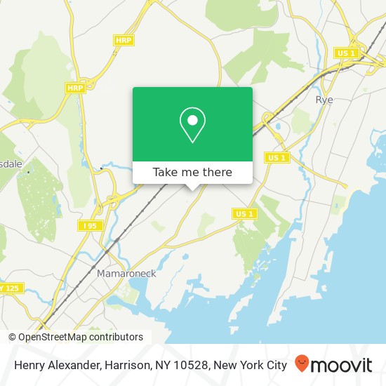 Mapa de Henry Alexander, Harrison, NY 10528