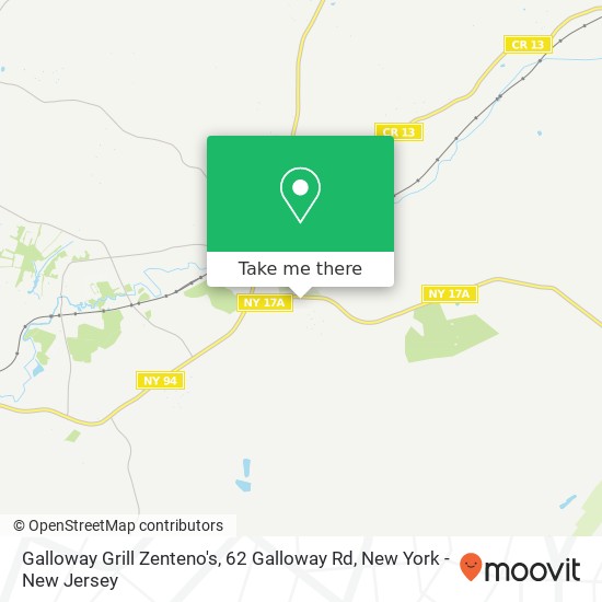 Mapa de Galloway Grill Zenteno's, 62 Galloway Rd
