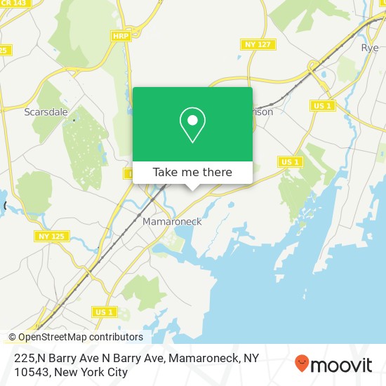 Mapa de 225,N Barry Ave N Barry Ave, Mamaroneck, NY 10543