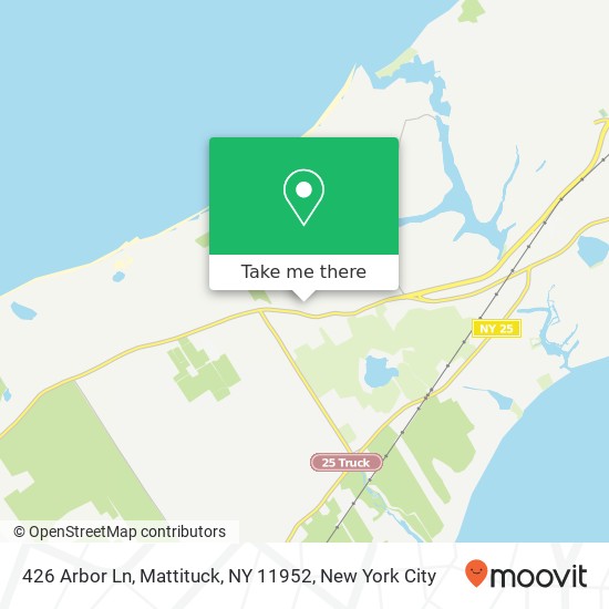 Mapa de 426 Arbor Ln, Mattituck, NY 11952