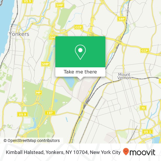 Mapa de Kimball Halstead, Yonkers, NY 10704