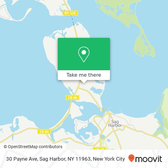 30 Payne Ave, Sag Harbor, NY 11963 map