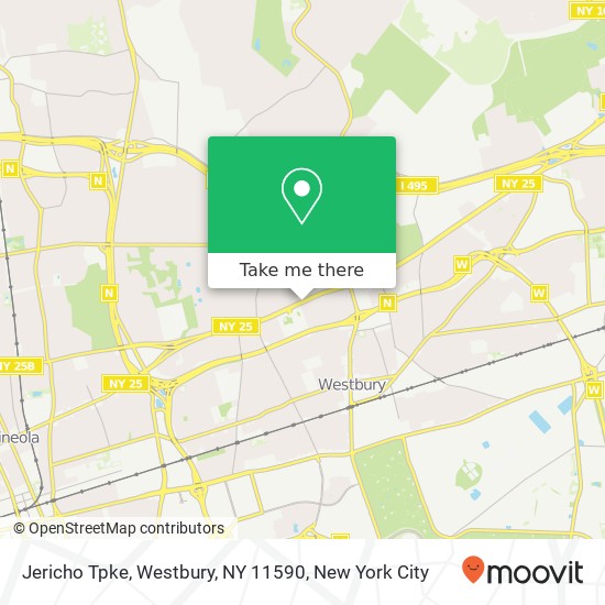 Jericho Tpke, Westbury, NY 11590 map