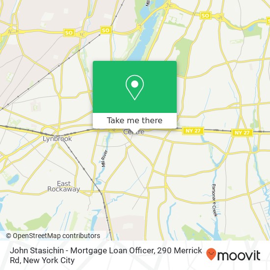 John Stasichin - Mortgage Loan Officer, 290 Merrick Rd map