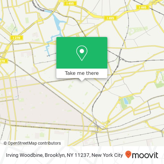 Mapa de Irving Woodbine, Brooklyn, NY 11237