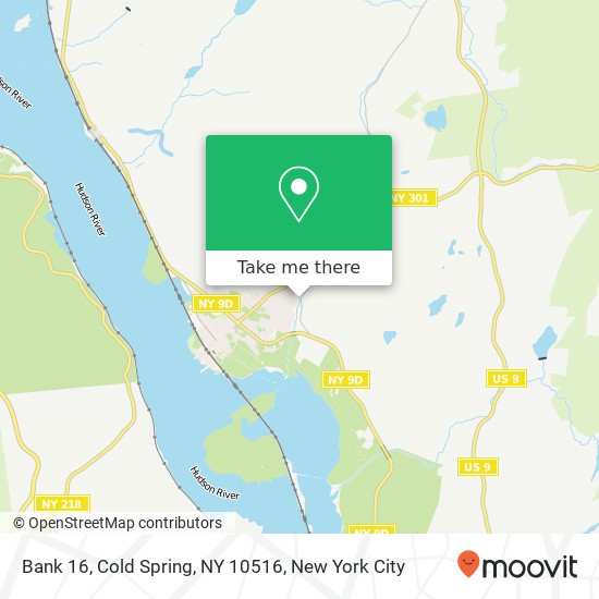 Mapa de Bank 16, Cold Spring, NY 10516
