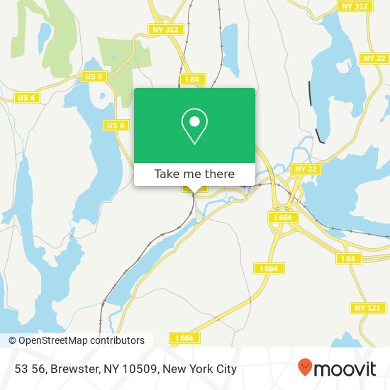 Mapa de 53 56, Brewster, NY 10509
