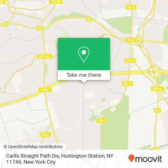 Mapa de Carlls Straight Path Dix, Huntington Station, NY 11746