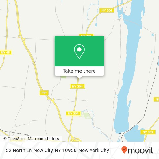 Mapa de 52 North Ln, New City, NY 10956