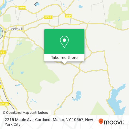 Mapa de 2215 Maple Ave, Cortlandt Manor, NY 10567
