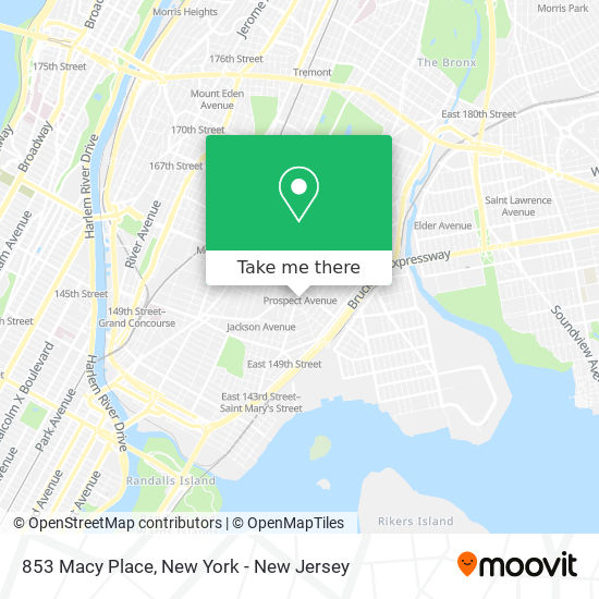 Mapa de 853 Macy Place