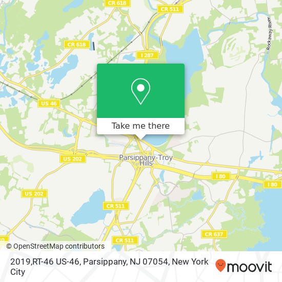 Mapa de 2019,RT-46 US-46, Parsippany, NJ 07054