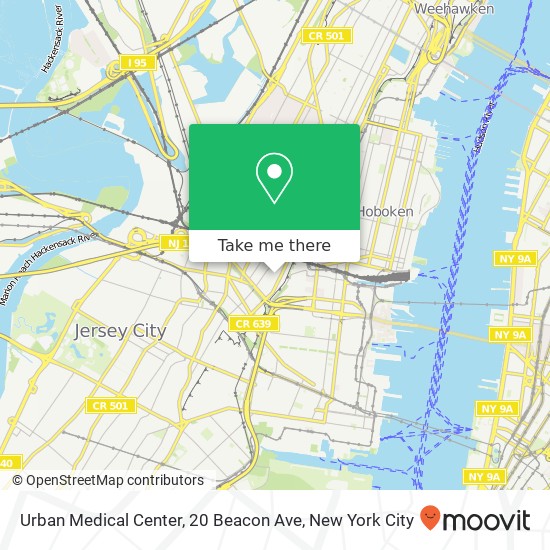Urban Medical Center, 20 Beacon Ave map