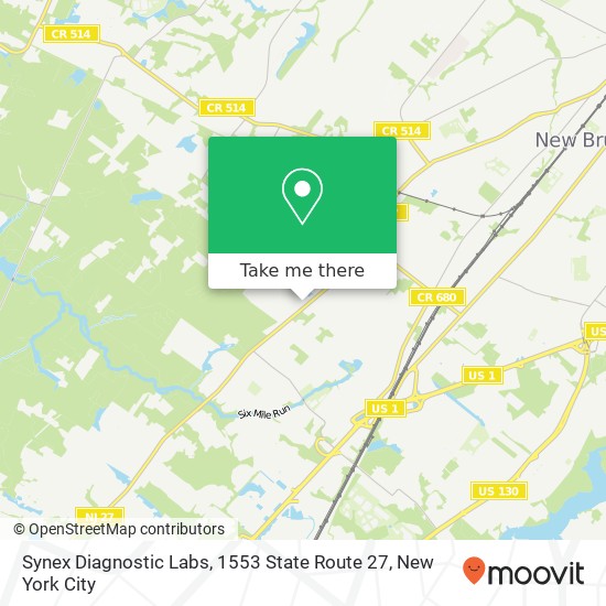 Synex Diagnostic Labs, 1553 State Route 27 map