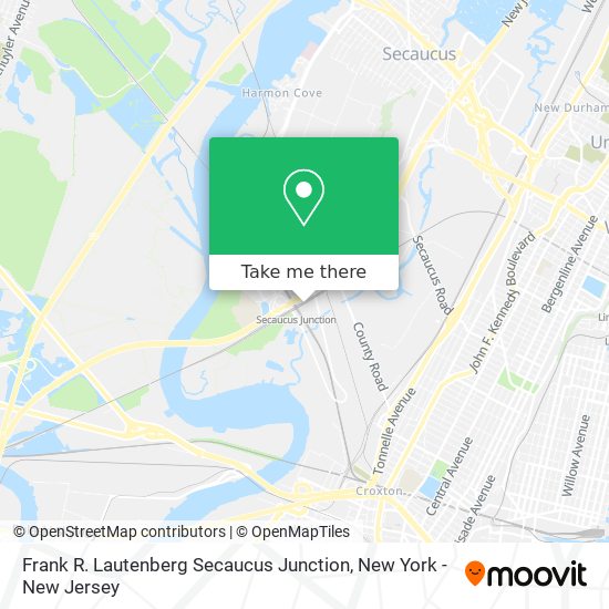 Mapa de Frank R. Lautenberg Secaucus Junction