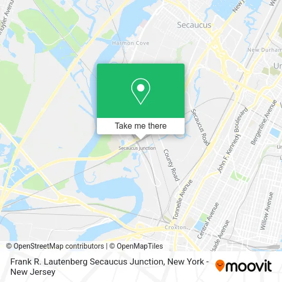 Mapa de Frank R. Lautenberg Secaucus Junction