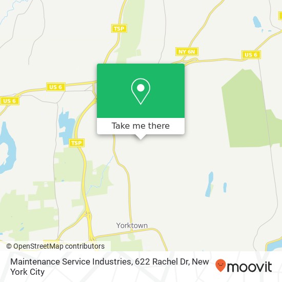 Mapa de Maintenance Service Industries, 622 Rachel Dr