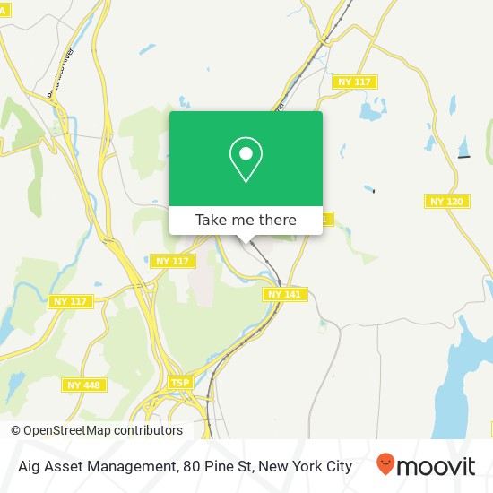 Mapa de Aig Asset Management, 80 Pine St